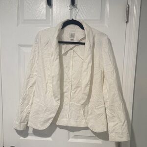 Lauren Conrad Brocade Elegant White Women's Blazer